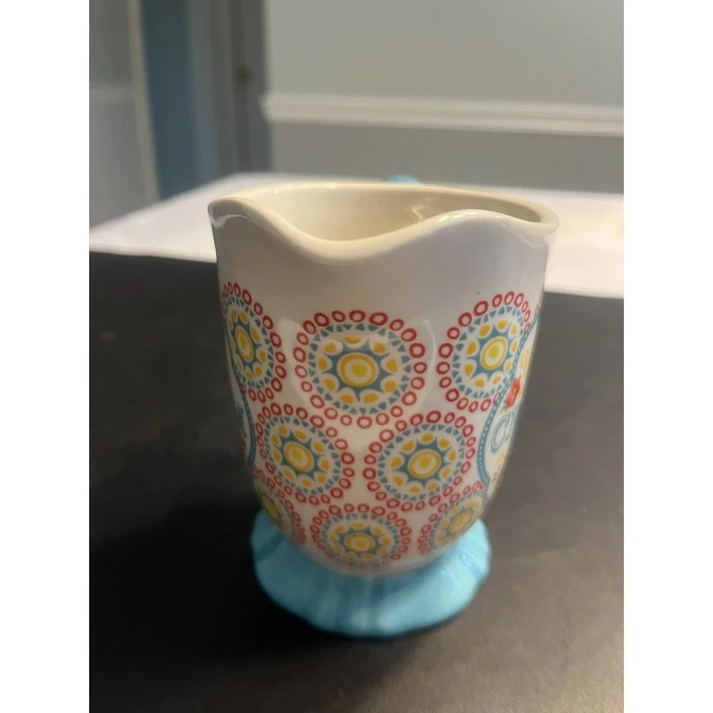 Pioneer Woman Hyacinth Footed Creamer Pitcher 
